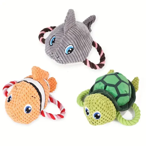 Pet Toys Turtle Shaped Dog Chewing Interactive Pet Stuffed