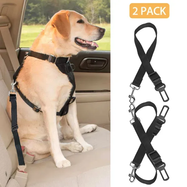 Pet Dog Seat Belt Leash Adjustable Cat