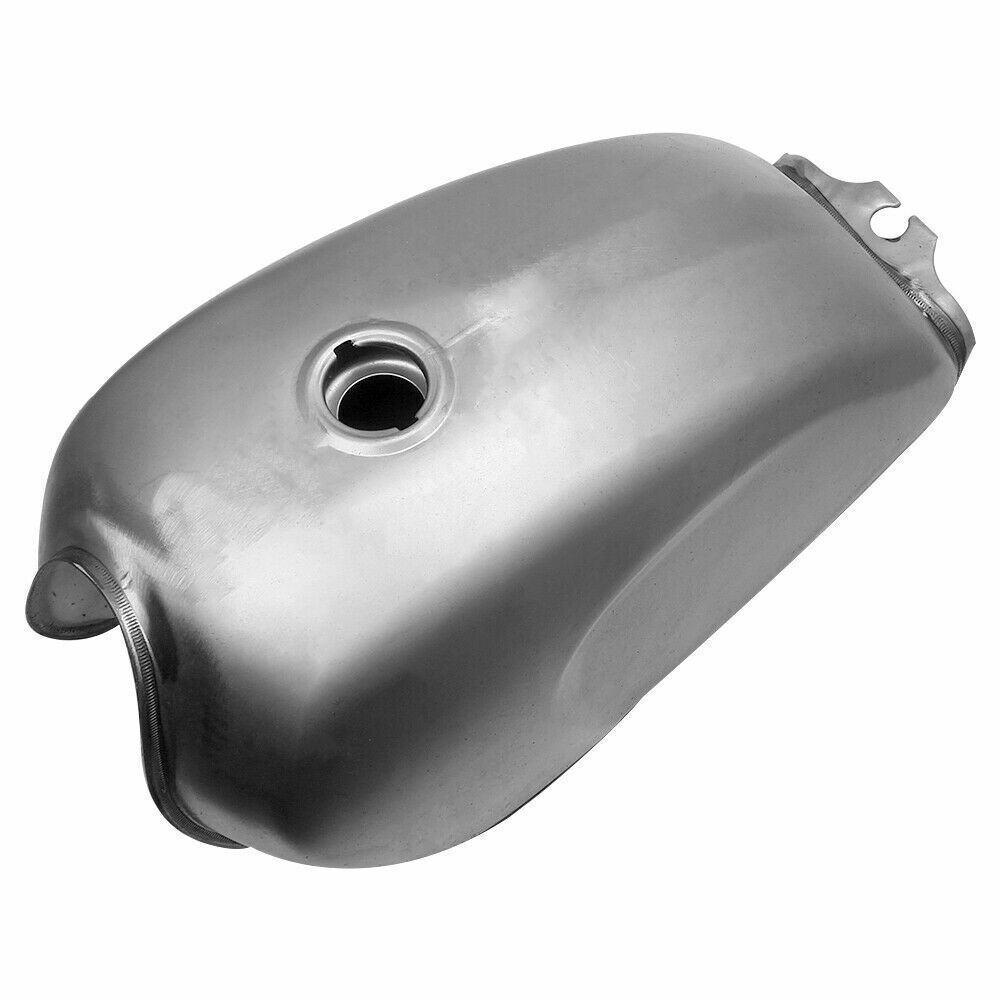 Universal Silver Cafe Racer Fuel Gas Tank 9L 2.4 Gallons Modified — image 5