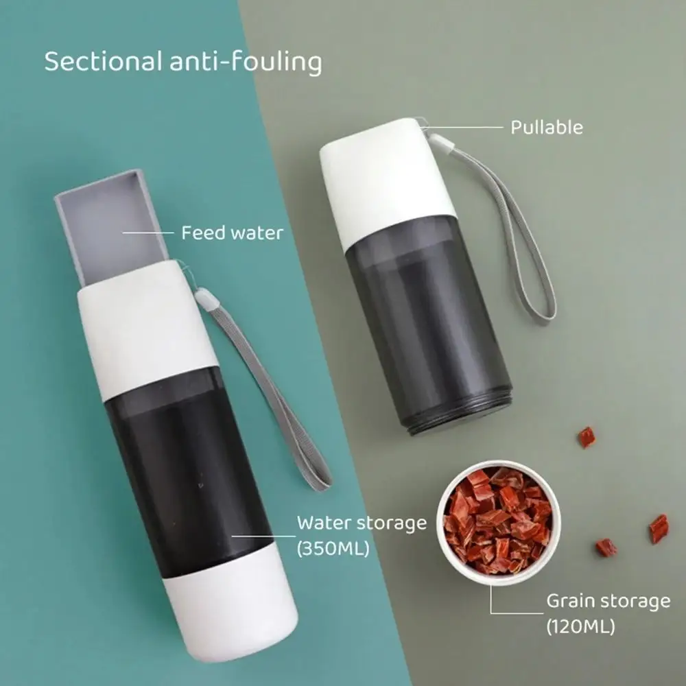 Pet Dog Water Bottle Feeder Bowl Portable Food Pets