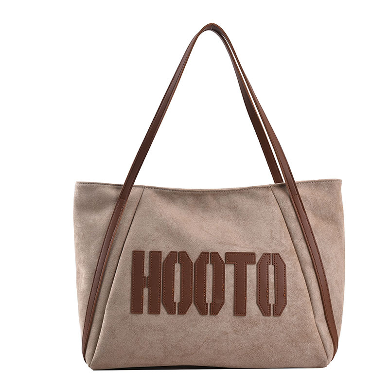 Title 1, Frosted Large-capacity Letter Trend Tote Bag Fa...