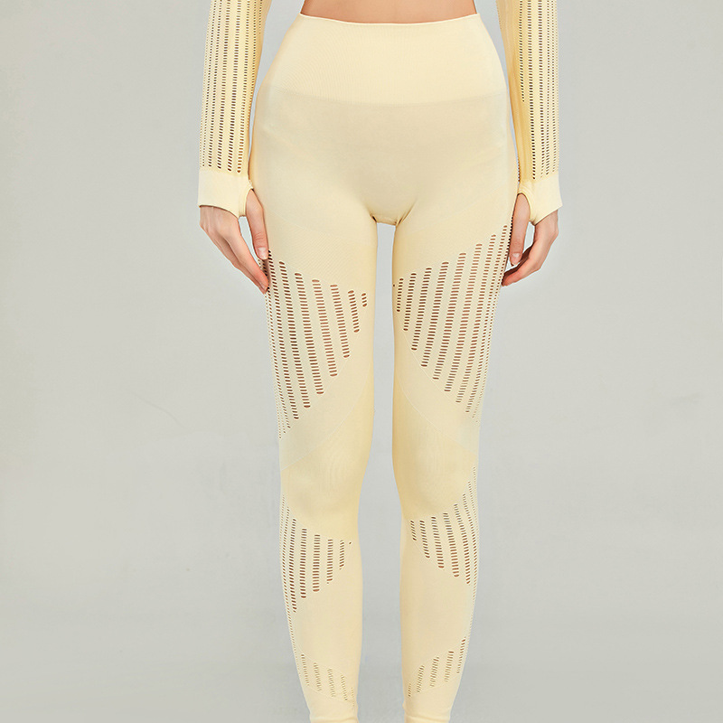 Hip-lifting Peach Cross-border Mesh Fitness Pants