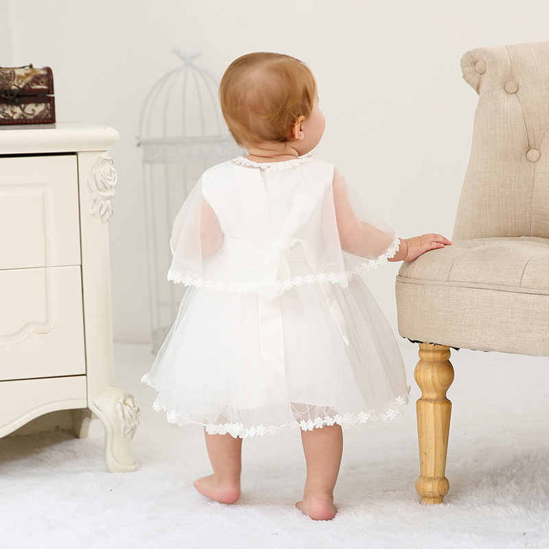 Baby Girl Children's One Year Old Full Moon Wedding Dress