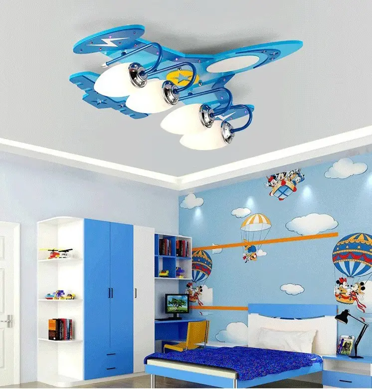 Children's Room LED Ceiling Creative Airplane Cartoon