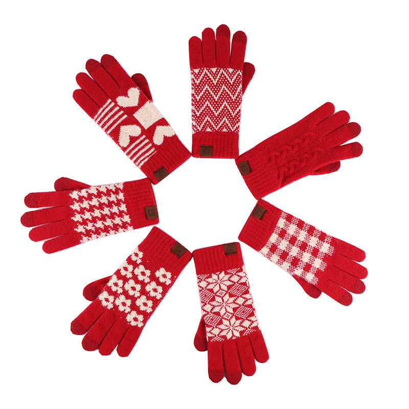 Title 4, New Year Festive Red Gloves