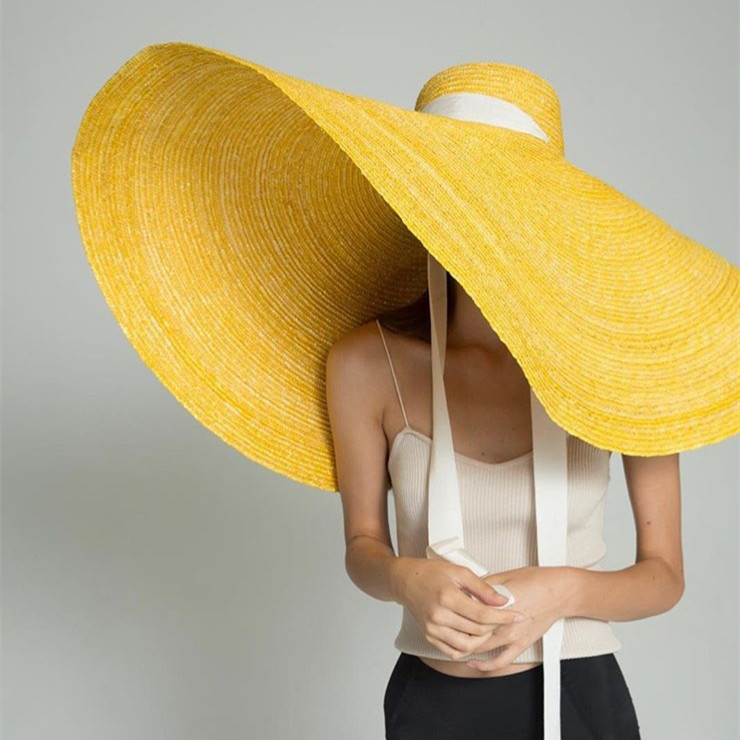 Women's Fashion Temperament Large Brim With Straw Hat