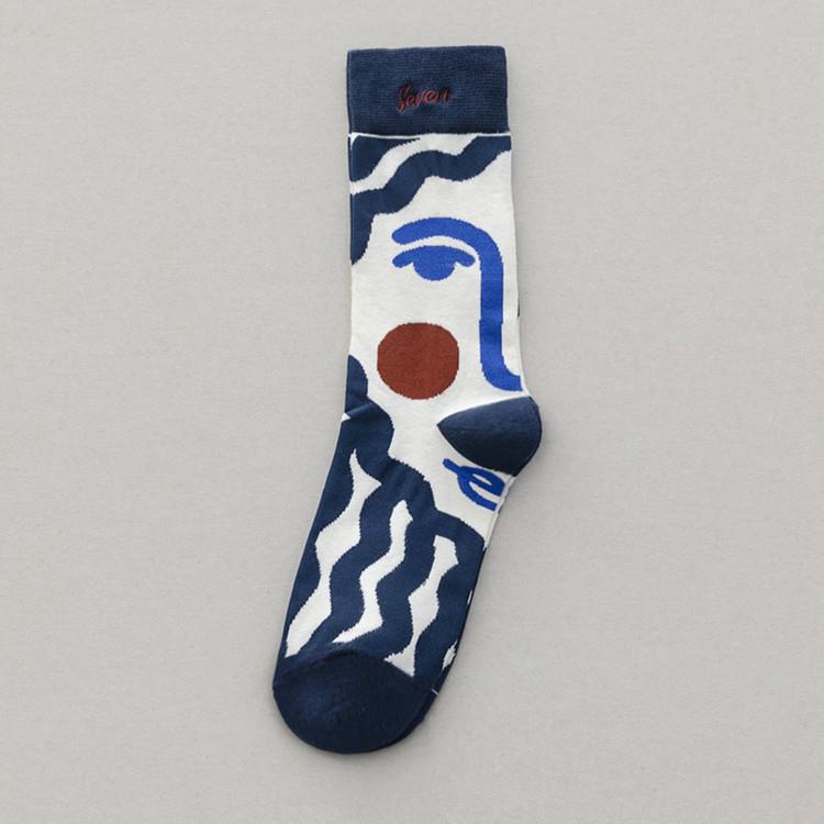 Dark blue sock mouth