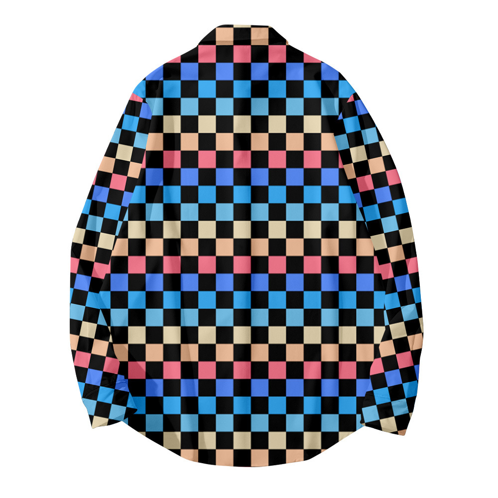 Creative Printed Casual Loose Cardigan Long Sleeve Shirt