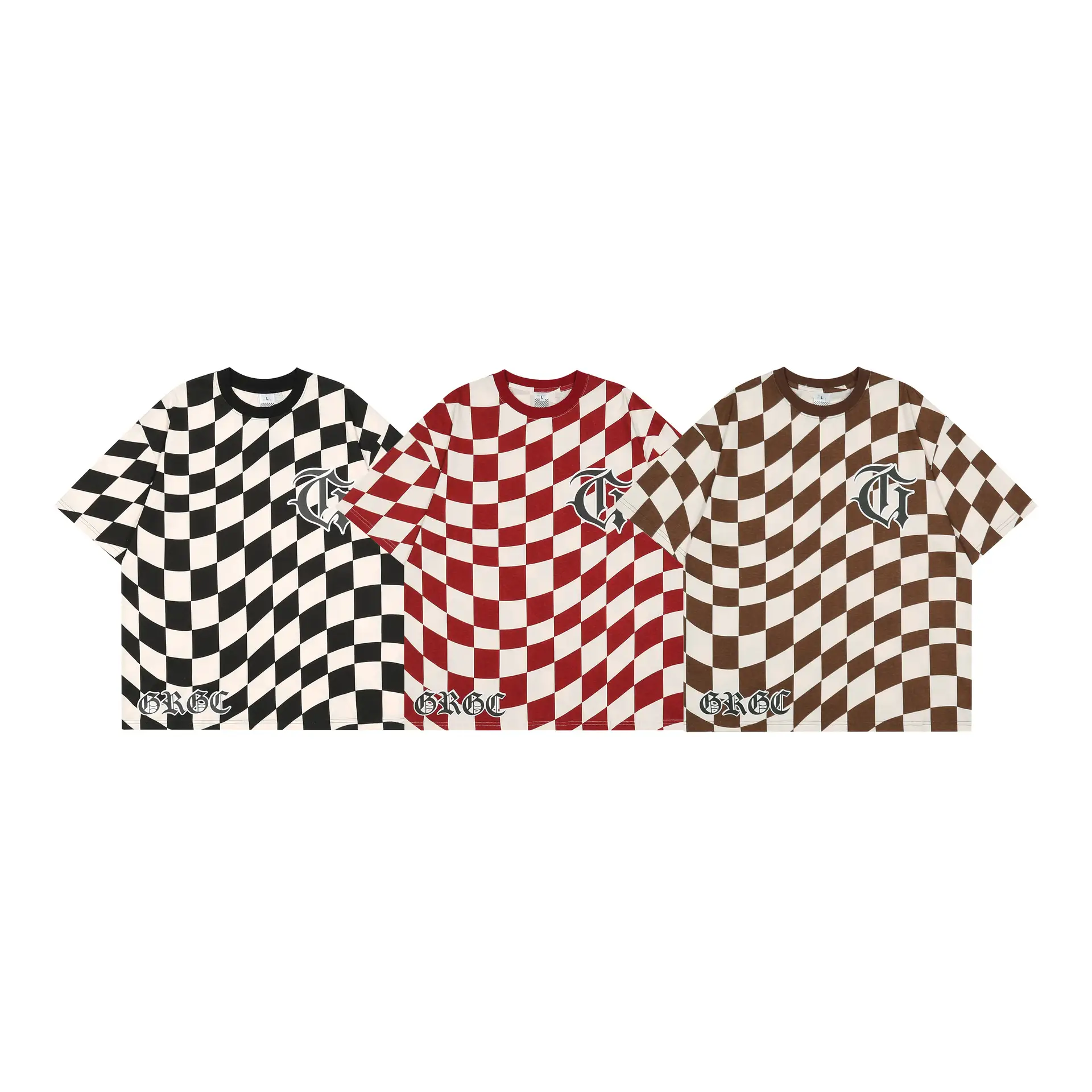 American Street Trendy Twisted Checkerboard Top