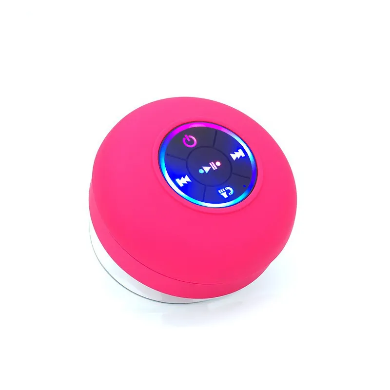 Big Suction Cup Waterproof Bluetooth Speaker LED Light Emitting – image 4