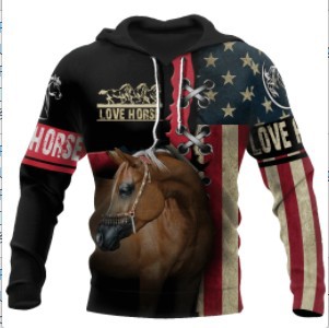 Horse 3d Digital Printing Sweater Hoodie
