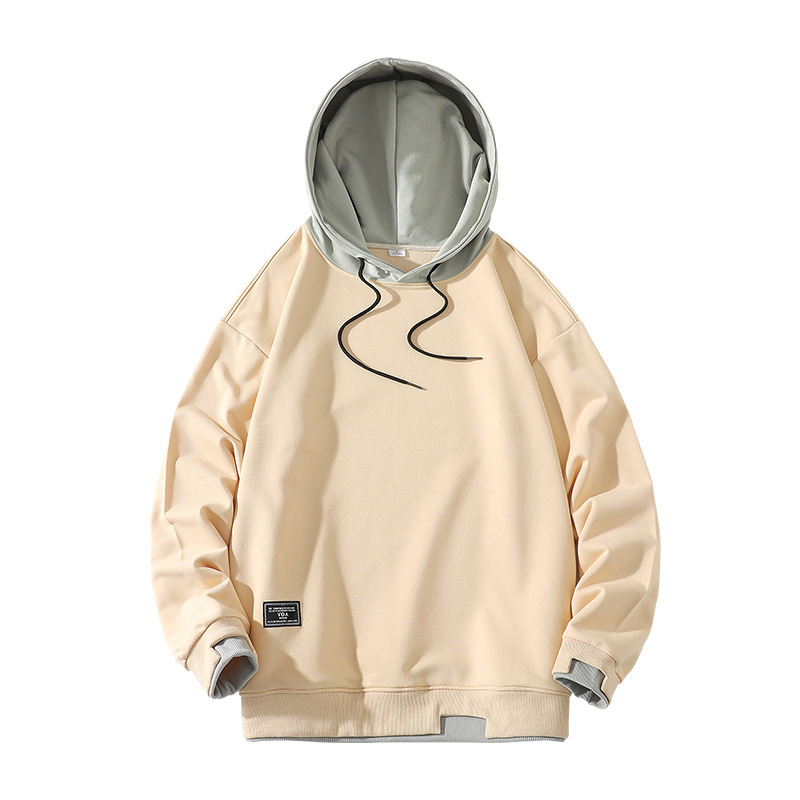 All-match Loose Spring And Autumn Polyester Fiber Hooded Sweater