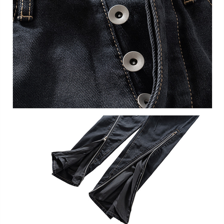 Title 6, Jeans Mop Flare Slim Fit da uomo, per un look m...