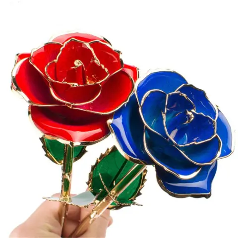 24K Gold-plated Rose Flower with a Gift Box Valentine's