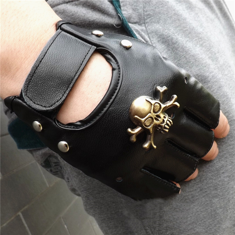 Title 5, Steampunk Piraten Handschoenen PU Leer Gothic M...