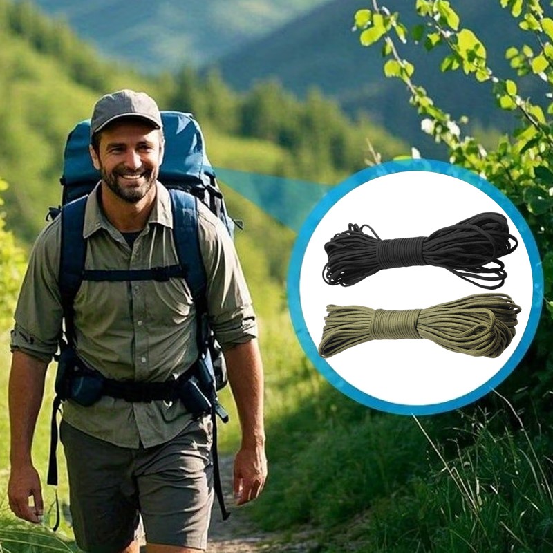 328FT 4mm 7 Strand Core 550 Paracord Parachute Cord Camping Tent Rope Color