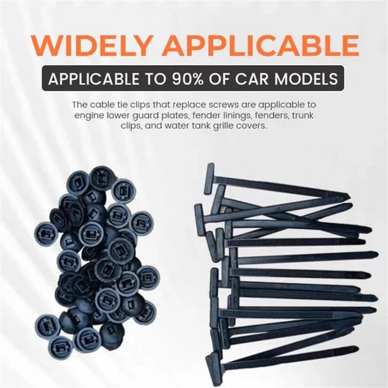 Nylon Universal Cable Tie Buckle,100-300 PCS Pin And Button Zip Ties — image 3