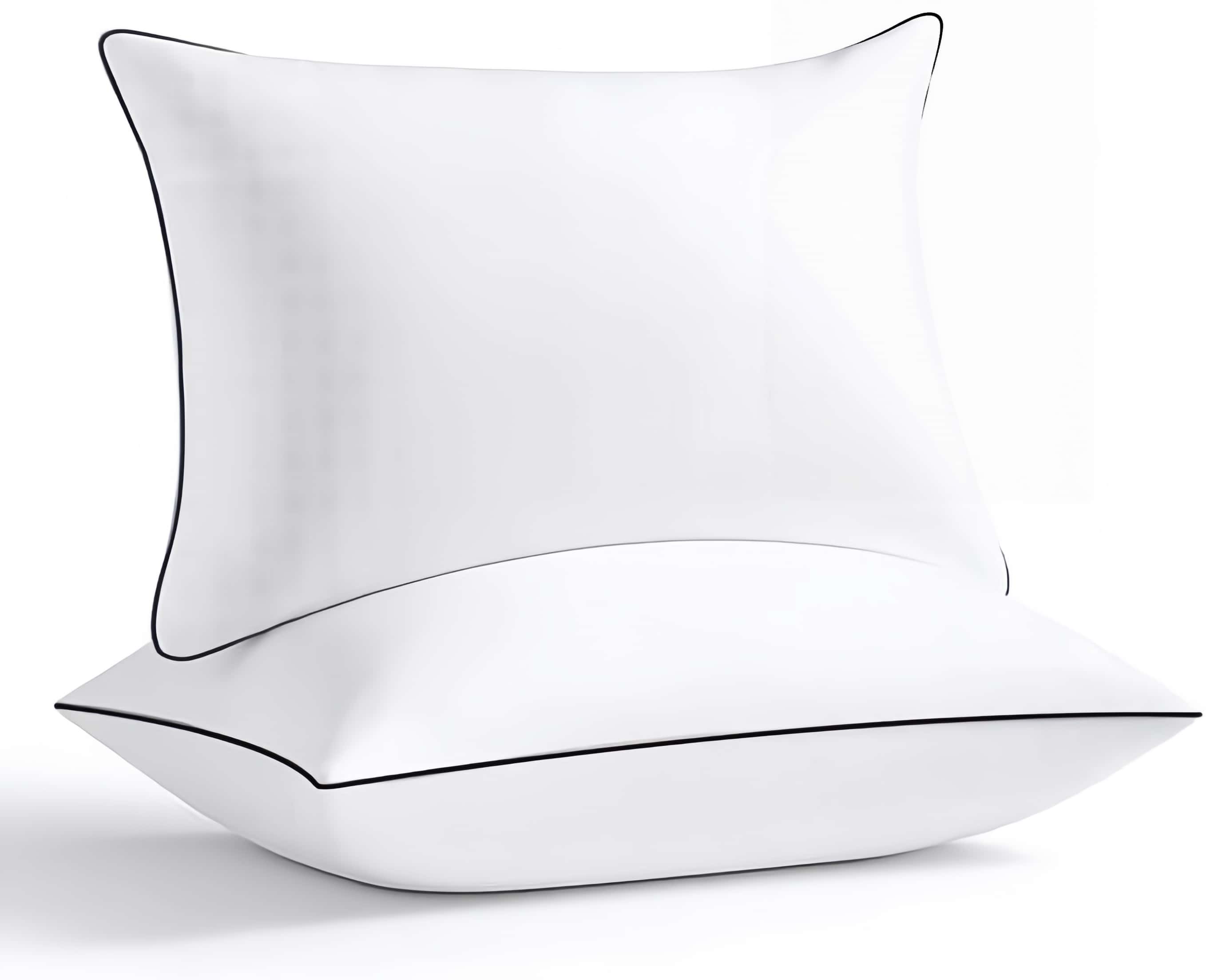 Pillows Standard And Full Size, Hotel Collection Bed Pillows For Side, Back, And Stomach Sleepers, Fluffy And Supportive, Down Alternative Microfiber Filled Pillows, Available In 2 Pack & 4 Pack