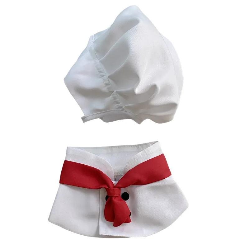 Hat Scarf Pet Changing Outfit - White