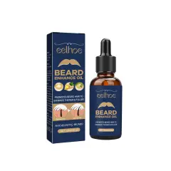 EELHOE Beard Care Oil - Strengthen And Nourish Beard Roots Moisturizing And Shine-Enhancing Beard Growth Serum For Men Hair Care Hydrating - Black ... - View 1