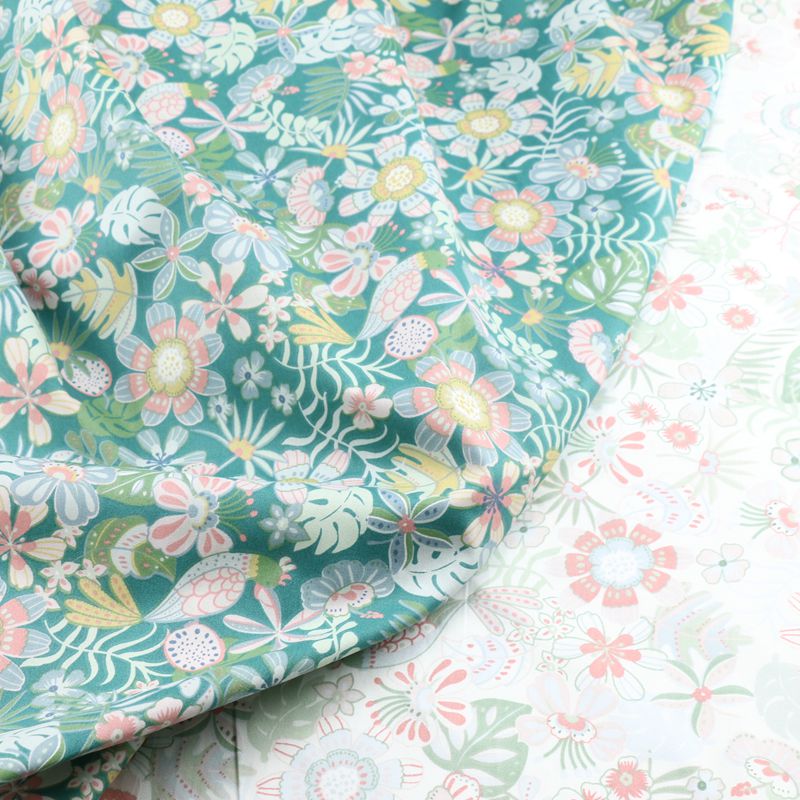 Cotton Fabric with Flower Print, picture 3 of 5