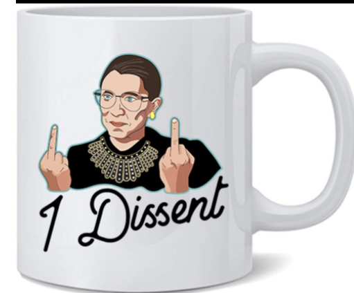 Title 5, Ruth Bader Ginsburg Ceramic Mug