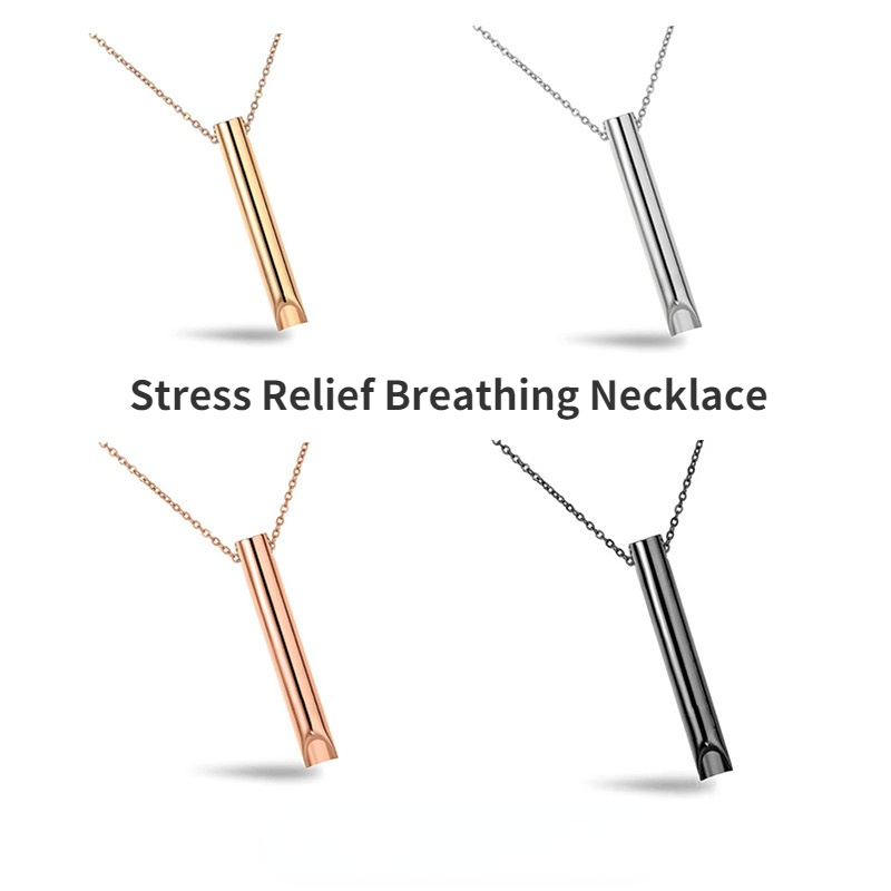 Breathing Necklace Adjustable Breathing Relieve Pressure Ornament 