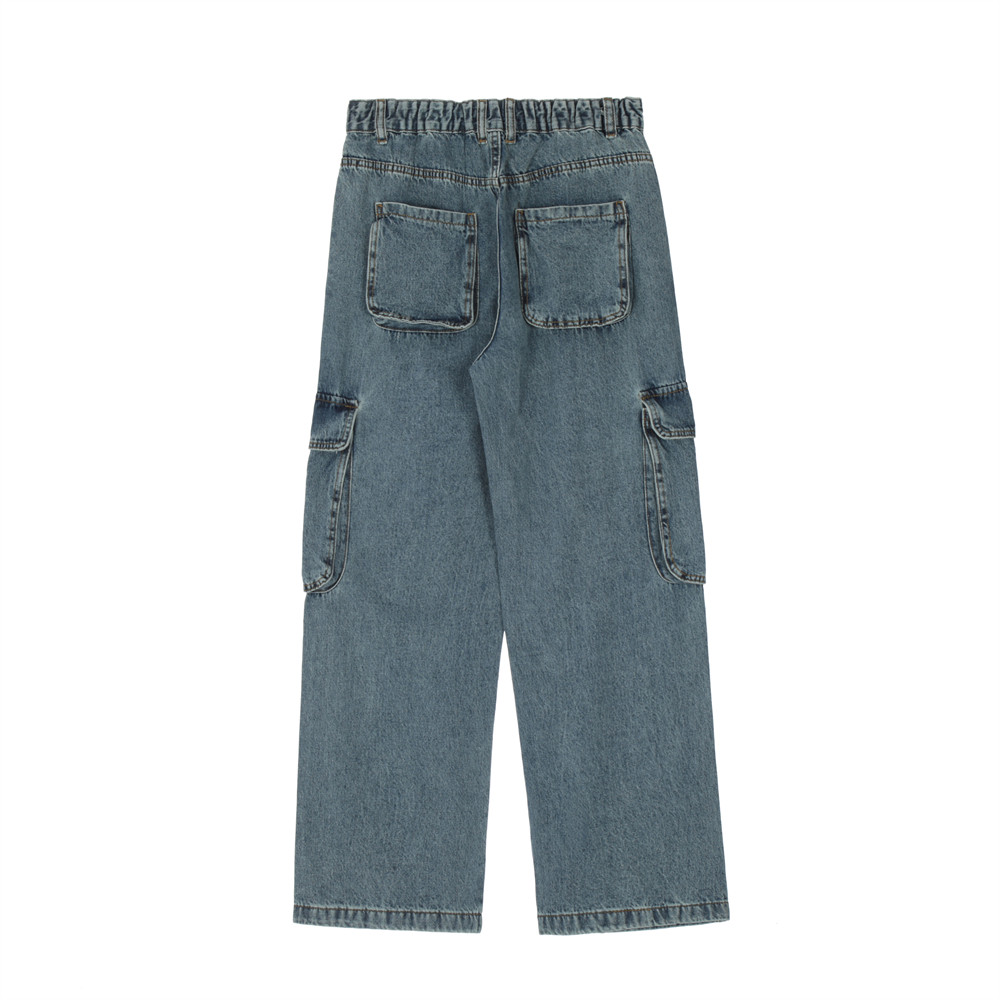 Title 11, Jean cargo homme couleur unie avec multiples po...