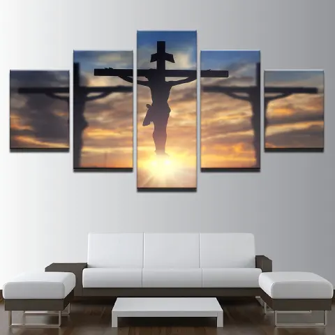 5 Abstract Paintings of Jesus Christ At Home