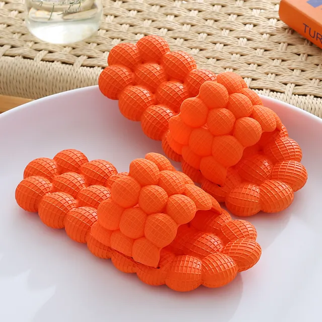 Men's And Women's Fashion Indoor And Outdoor Massage Slippers Orange - Shop at LoveMi