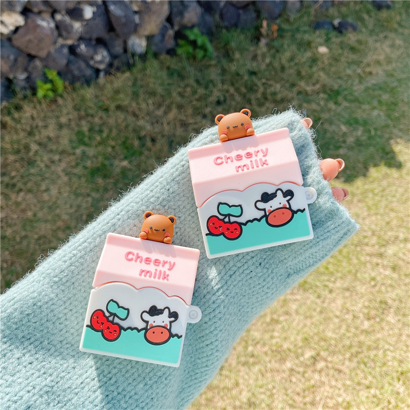 Cow Box Bear Protective Case Headphone Soft Shell Cartoon - Image 2