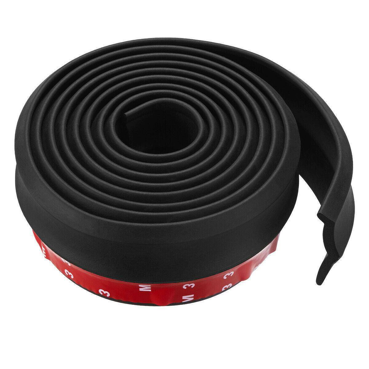 NEW Universal Car Lip Skirt Protector Rubber Splitter Front Bumper Spoiler Side 2.5M UK