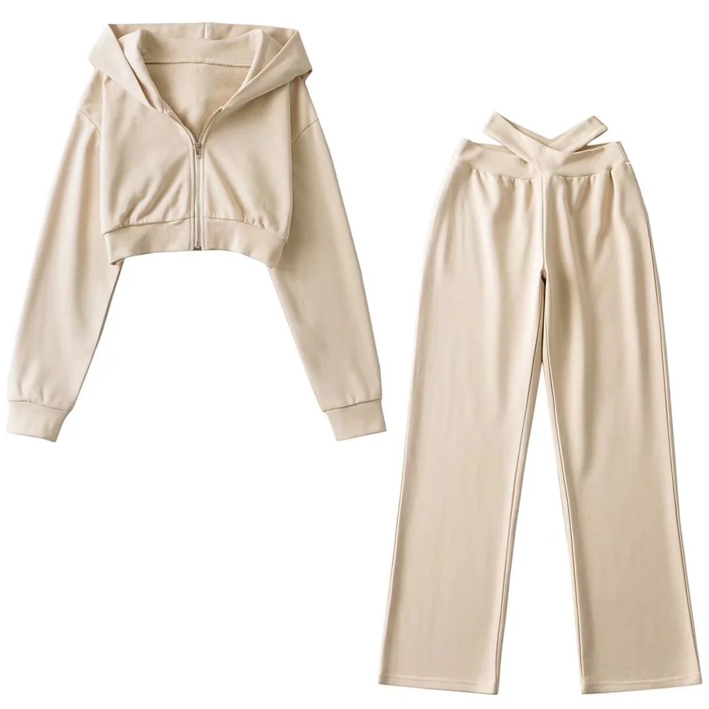 Women's Autumn And Winter Loose Straight Sweatpants