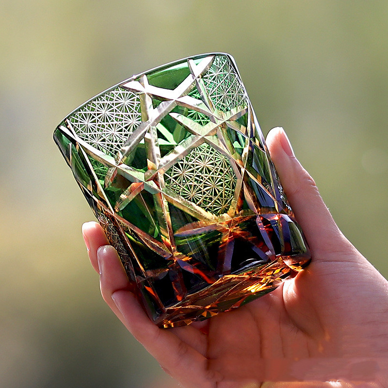 handmade crystal tumbler