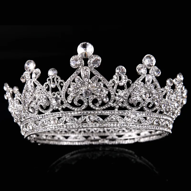 Heart-shaped Rhinestone Big European And American Princess Crown Hair Accessories