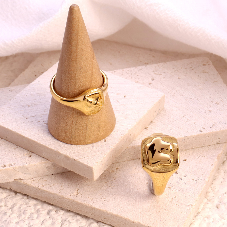 European And American INS Human Chest Ring Stainless Steel