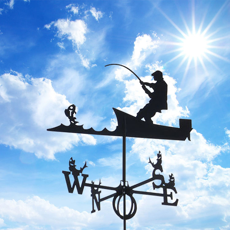 Stainless Steel Spray Paint Wrought Iron Weather Vane Roof Roof