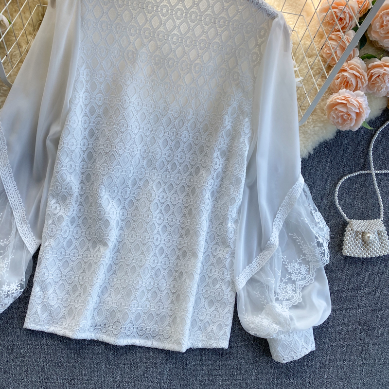 Puff Sleeve Slim All-match Temperament Top