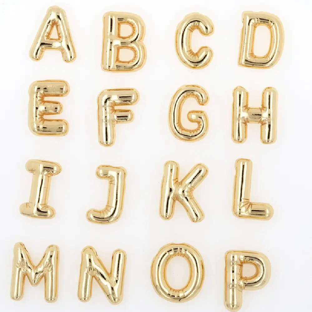 Glossy Letters Copper Pendant Necklace