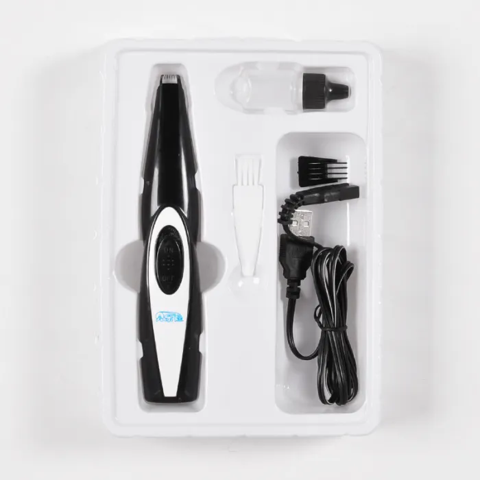 Rechargeable Pet Grooming Trimmer, Low-Noise USB Clipper for Paws, Face and Ears of Dogs and Cats - detail photo 1