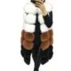 New Women's Creative Fur Vest White Caramel Black - Shop at LoveMi