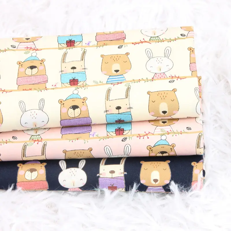 Cute Animal Print Thin Handmade DIY Cotton