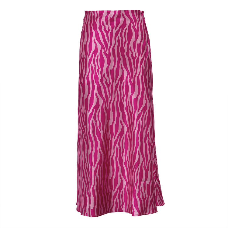 French Printed Skirt With Fashionable Fishtail