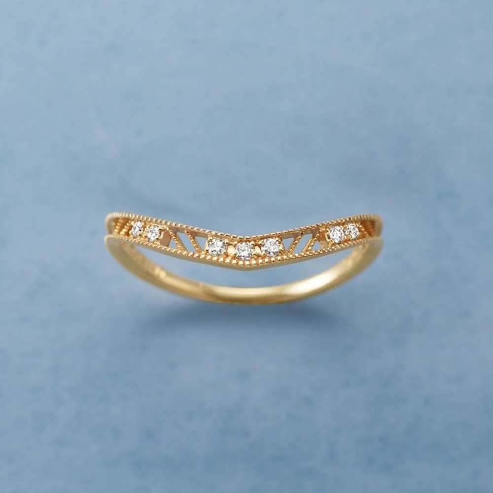 Light Jewelry Silver Ring Forest Cutout
