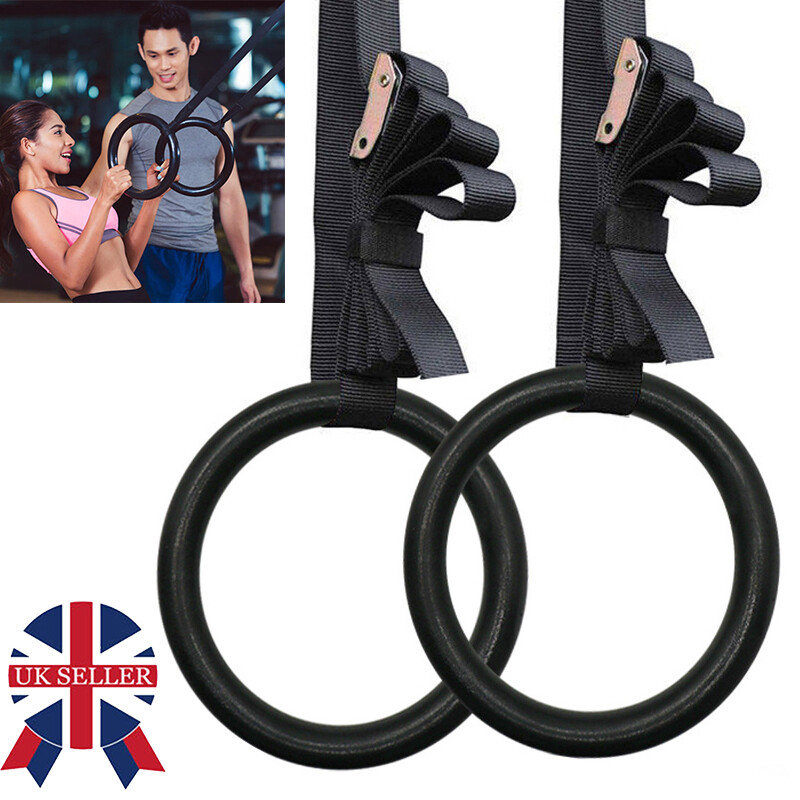 Gymnastic Olympic Rings With Straps Gym Fitness Strength