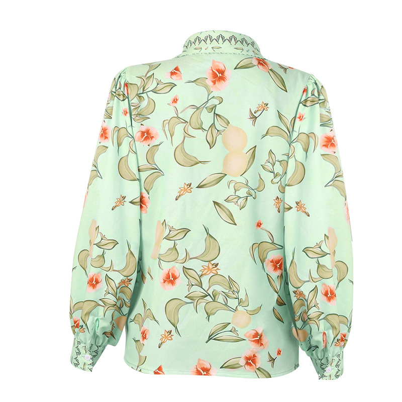 Title 10, Single-Breasted Resort Casual Versatile Floral ...