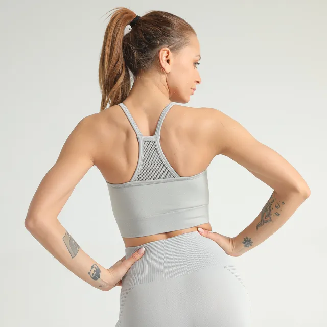 Quick drying Breathable High waist Mesh Tight Yoga Pants Grey1 Top - Shop at LoveMi
