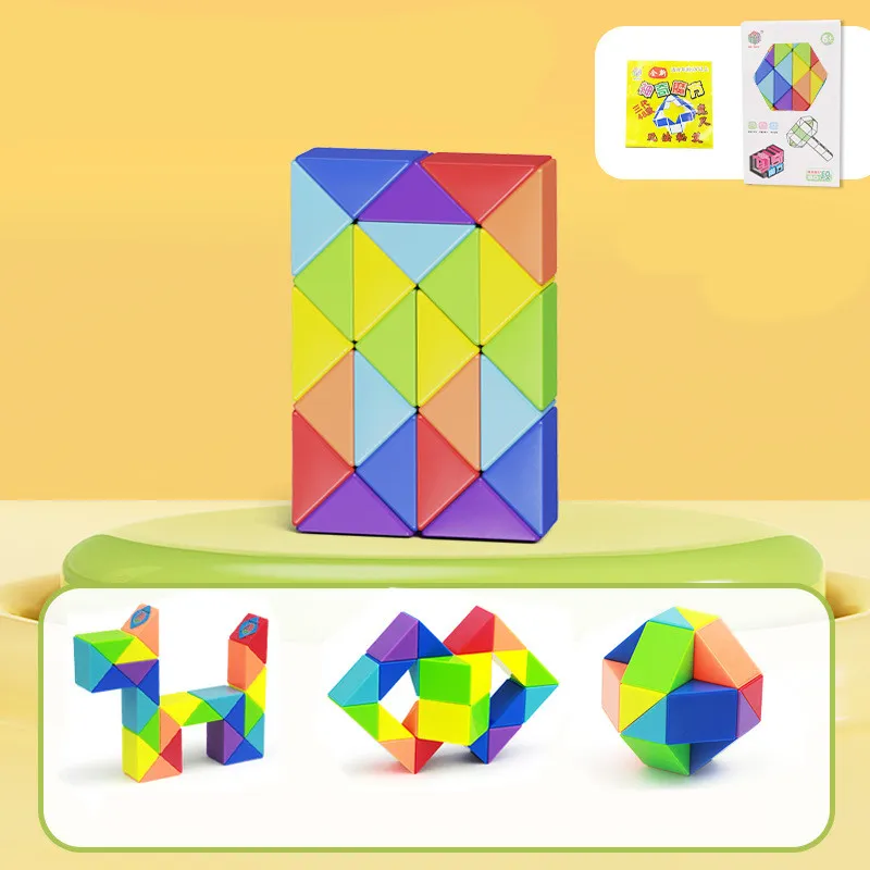 Snake Twist Cube Stress Relief Educational Toys Children Gifts Magic Snake Ruler Puzzle Folding Educational – image 7