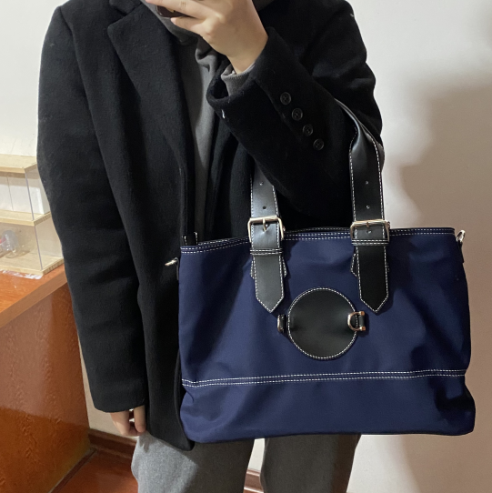 Dark Blue Large Capacity Versatile Crossbody Bag