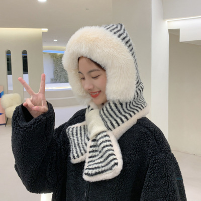 Warm Lei Feng Hat Women's Plush Knitting